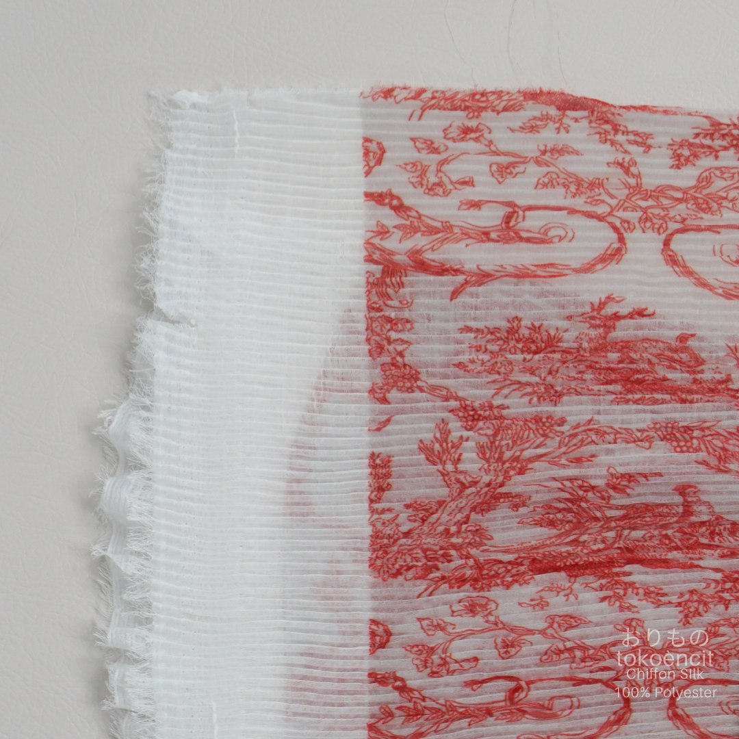 Chiffon Silk | Pleat Lidi/Jungle Pasley