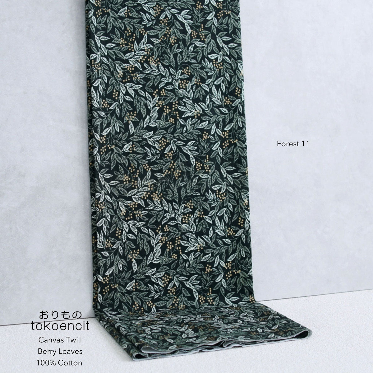 Canvas Twill | Berry Leaves
