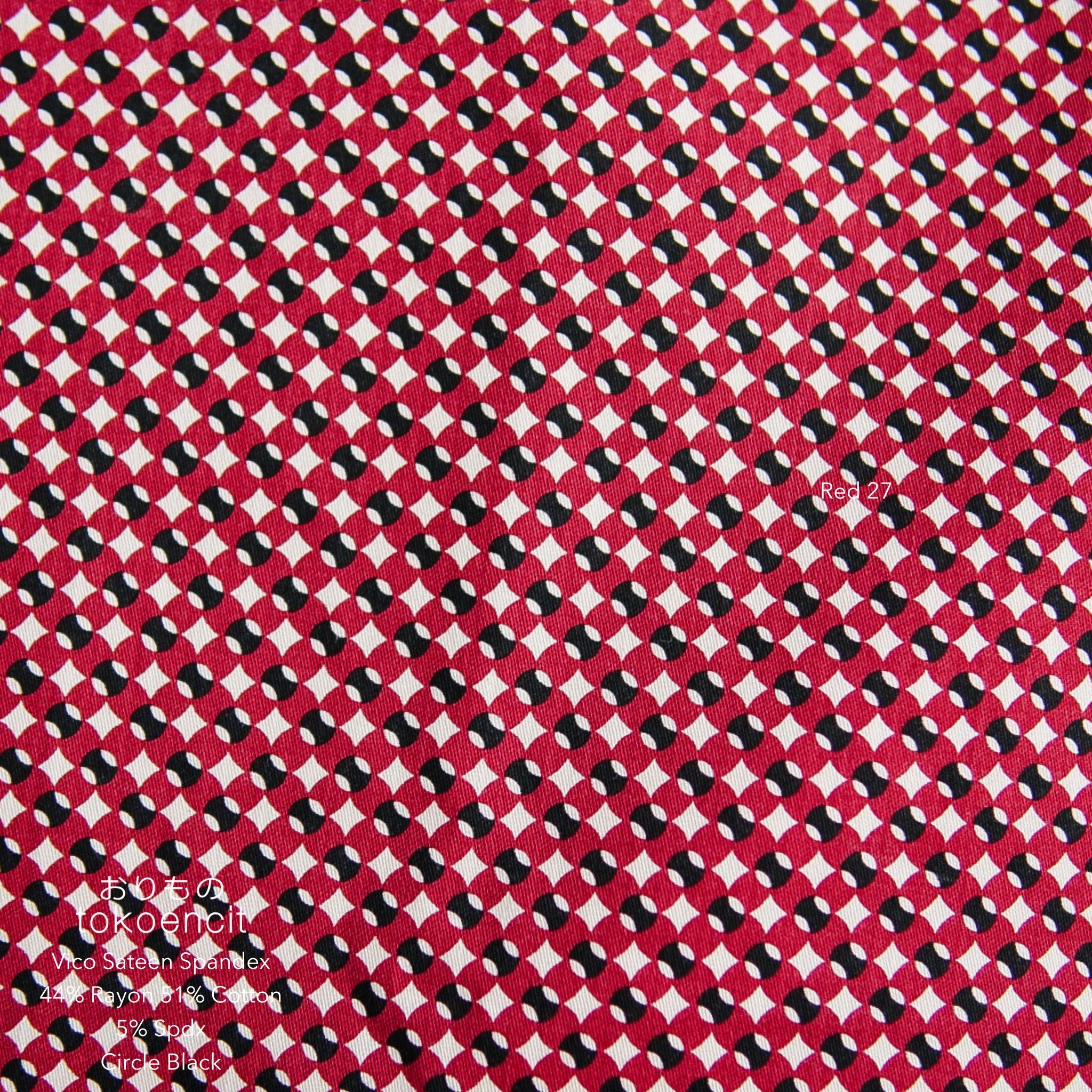 Vico Sateen Spandex | Circle Black