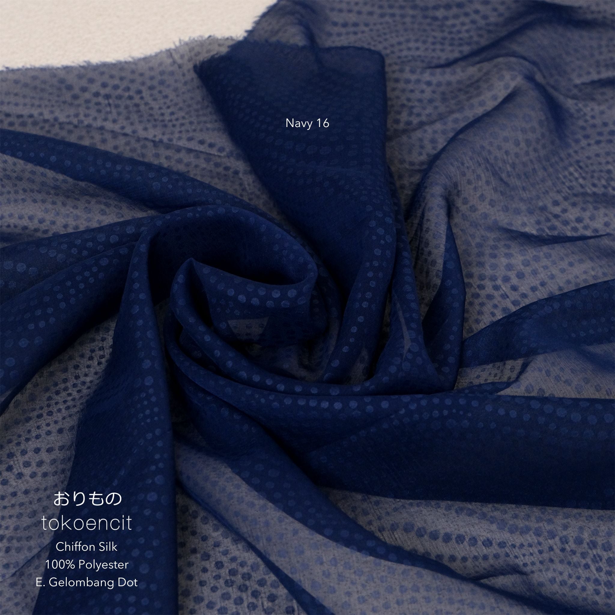 Chiffon Silk | E. Gelombang Dot