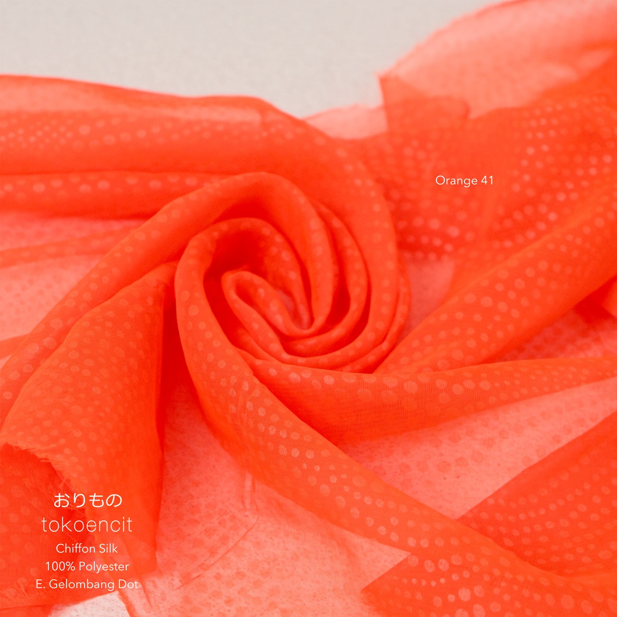 Chiffon Silk | E. Gelombang Dot