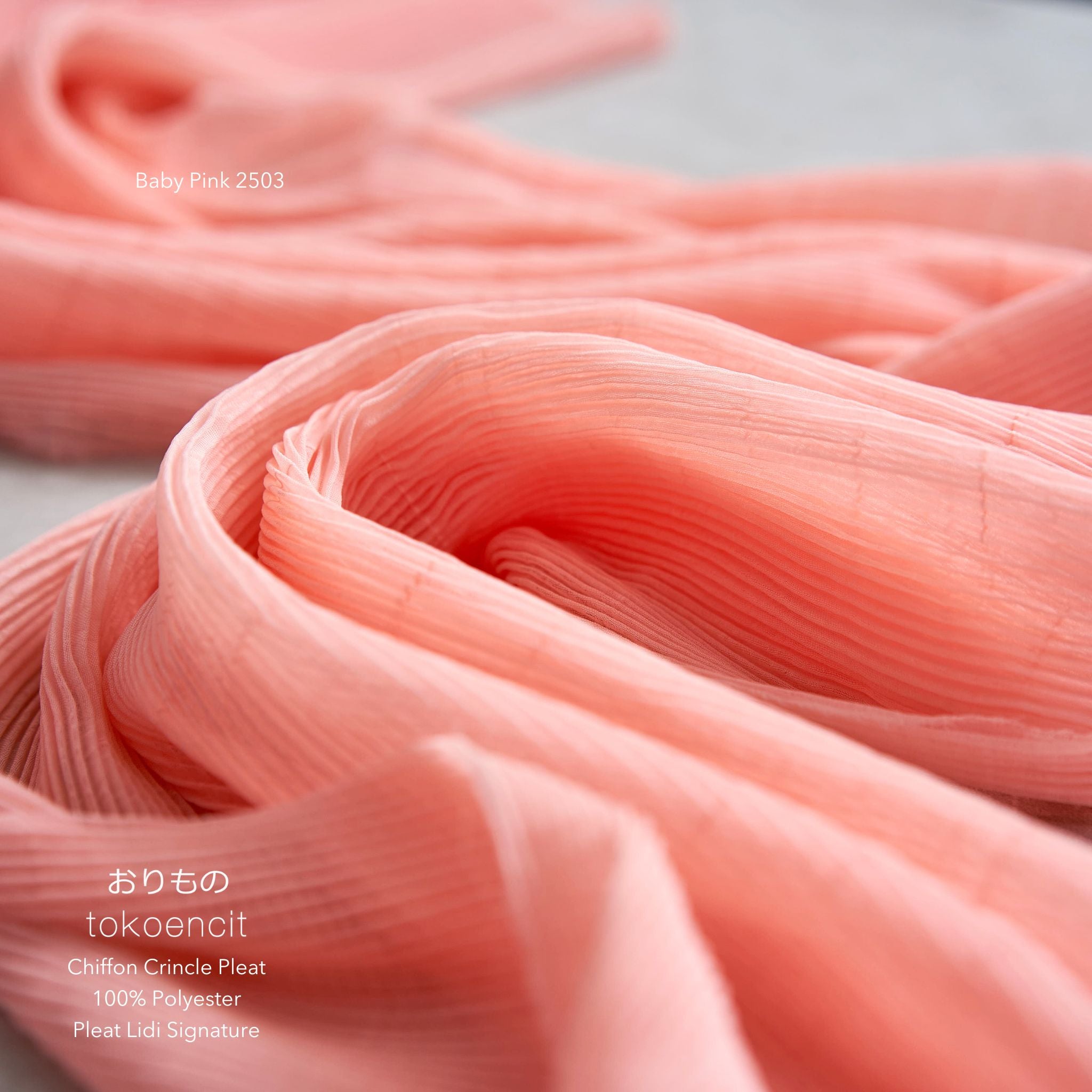 Chiffon Crincle Pleat | Pleat Lidi Signature