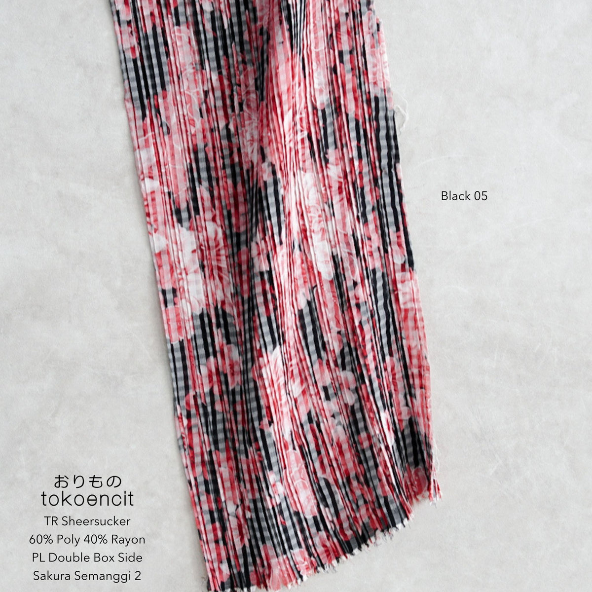TR Sheersucker | Pleat Double Box Side Sakura Semanggi 2