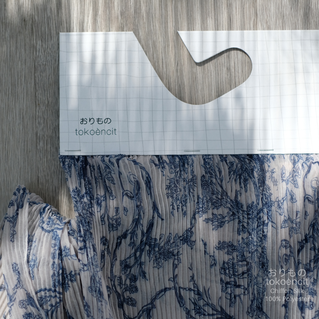 Chiffon Silk | Pleat Lidi/Jungle Pasley