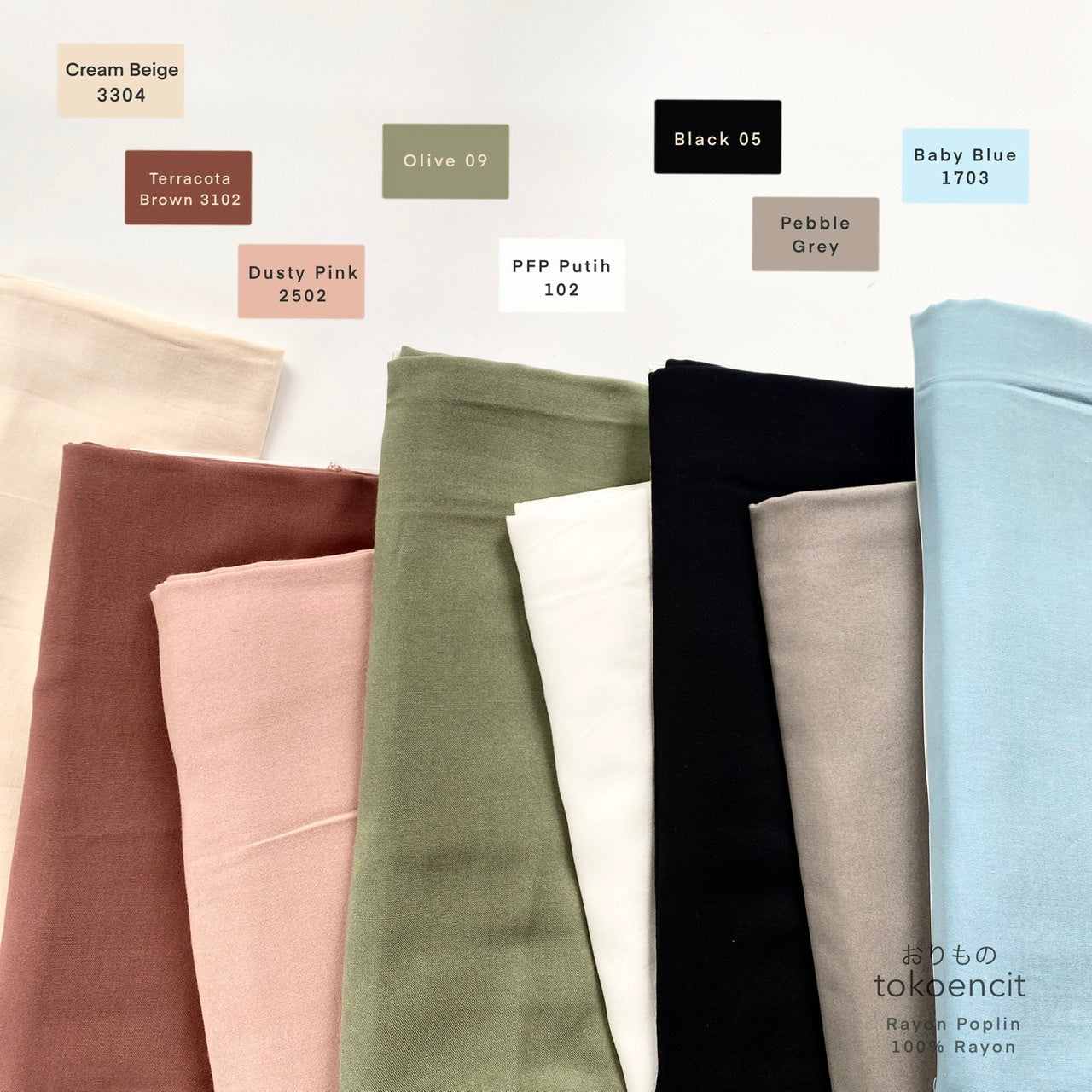 Rayon 30 Poplin | Solid