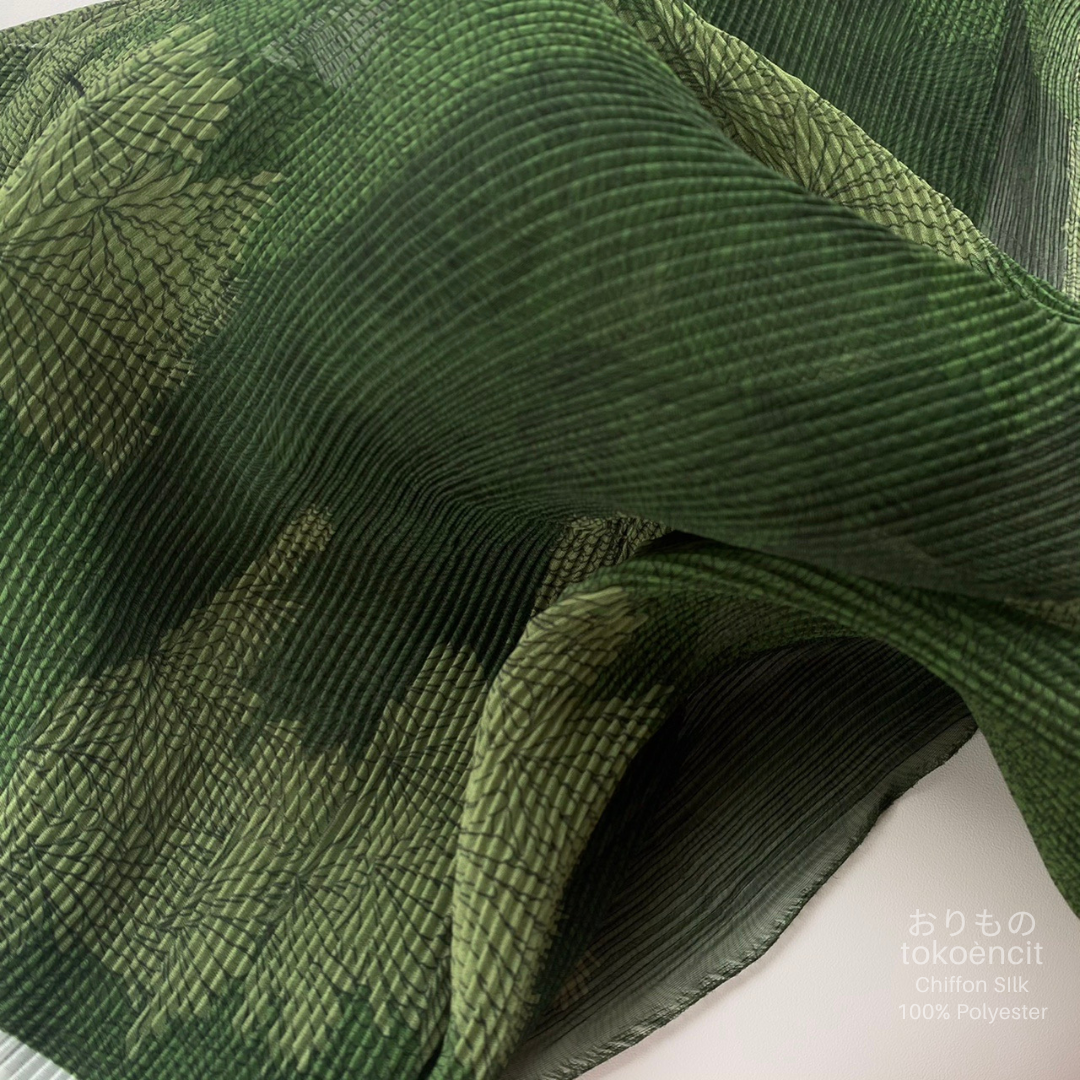Chiffon Silk | Pleat Lidi/Rimbun