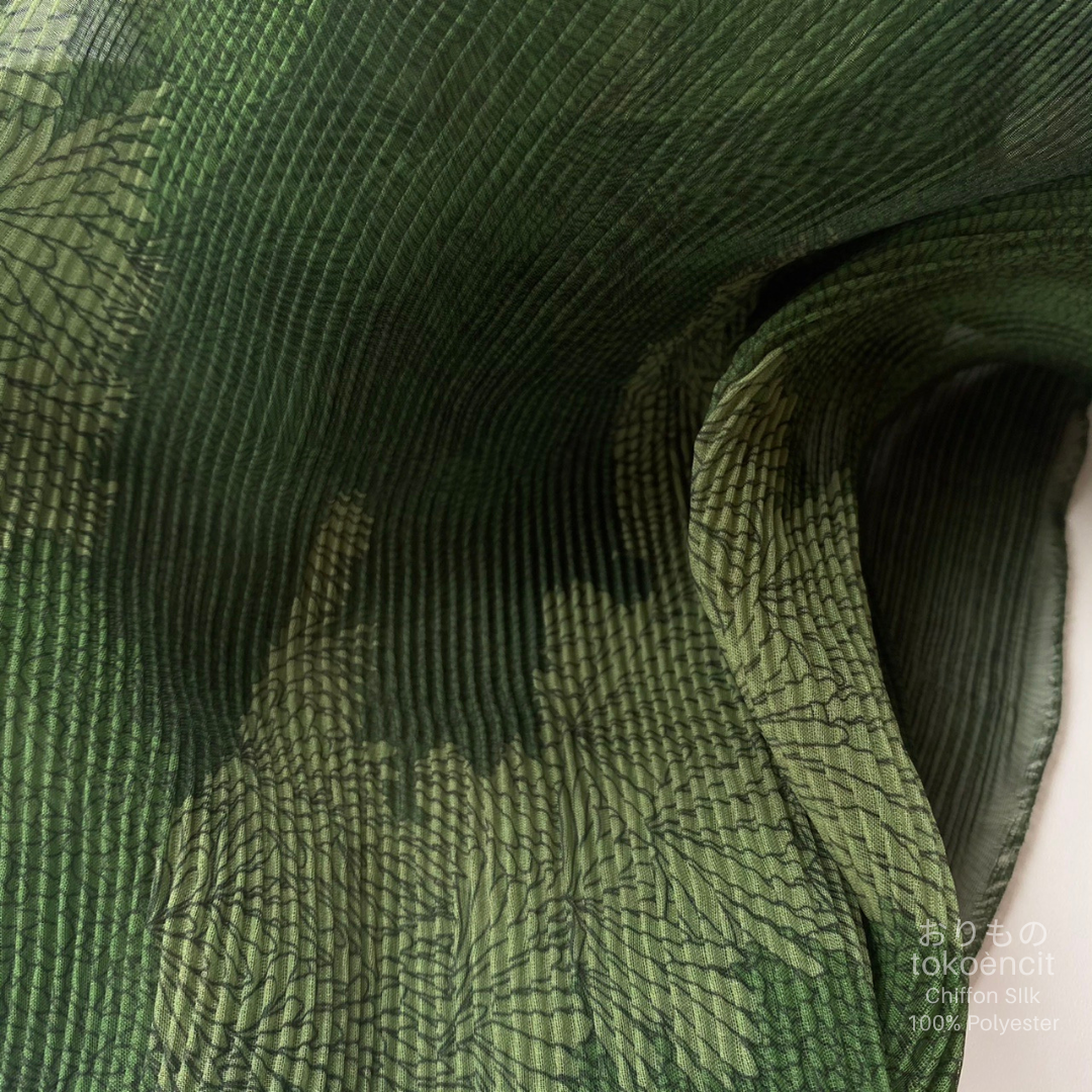 Chiffon Silk | Pleat Lidi/Rimbun