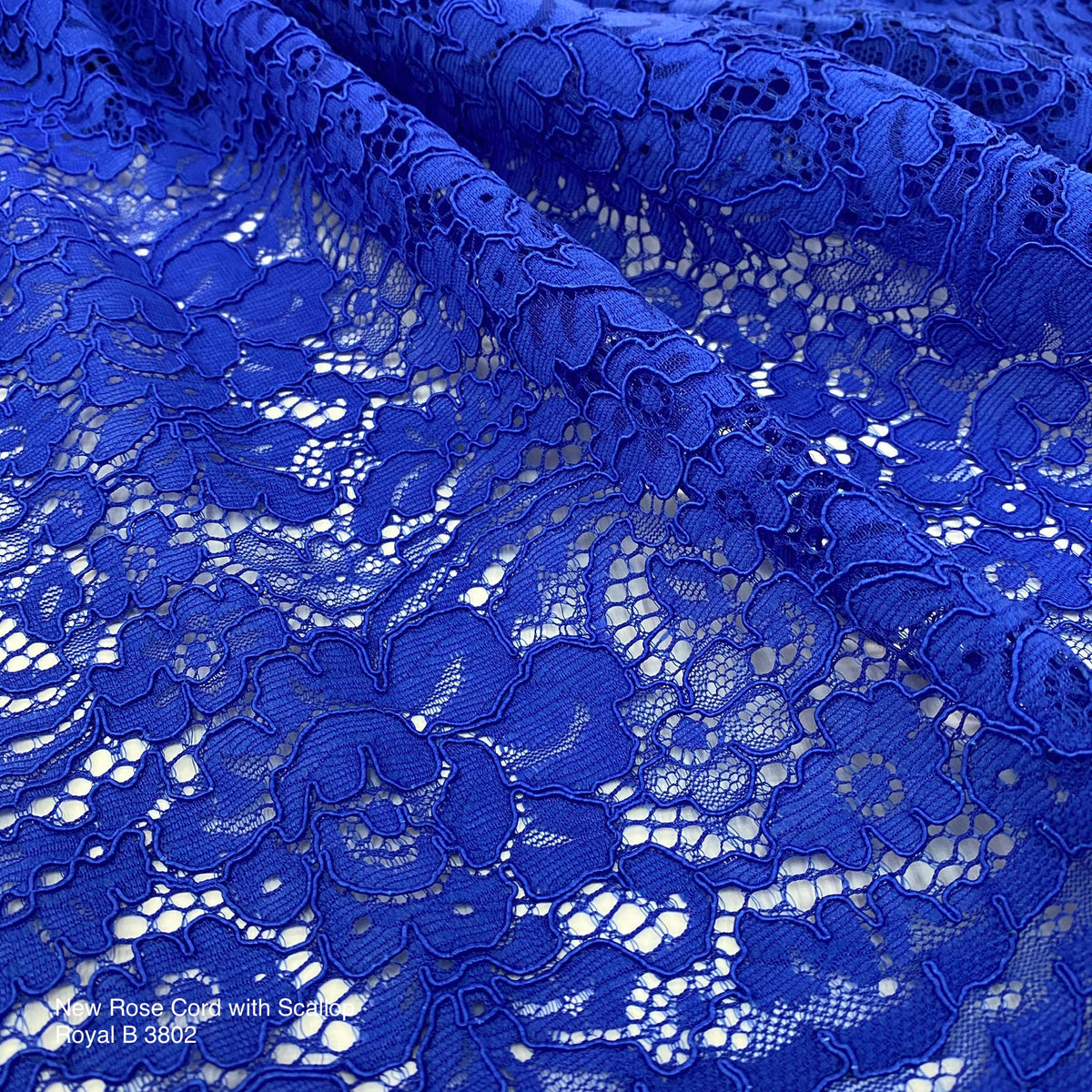 Brocade New Rose Cord (with scallop) | Solid