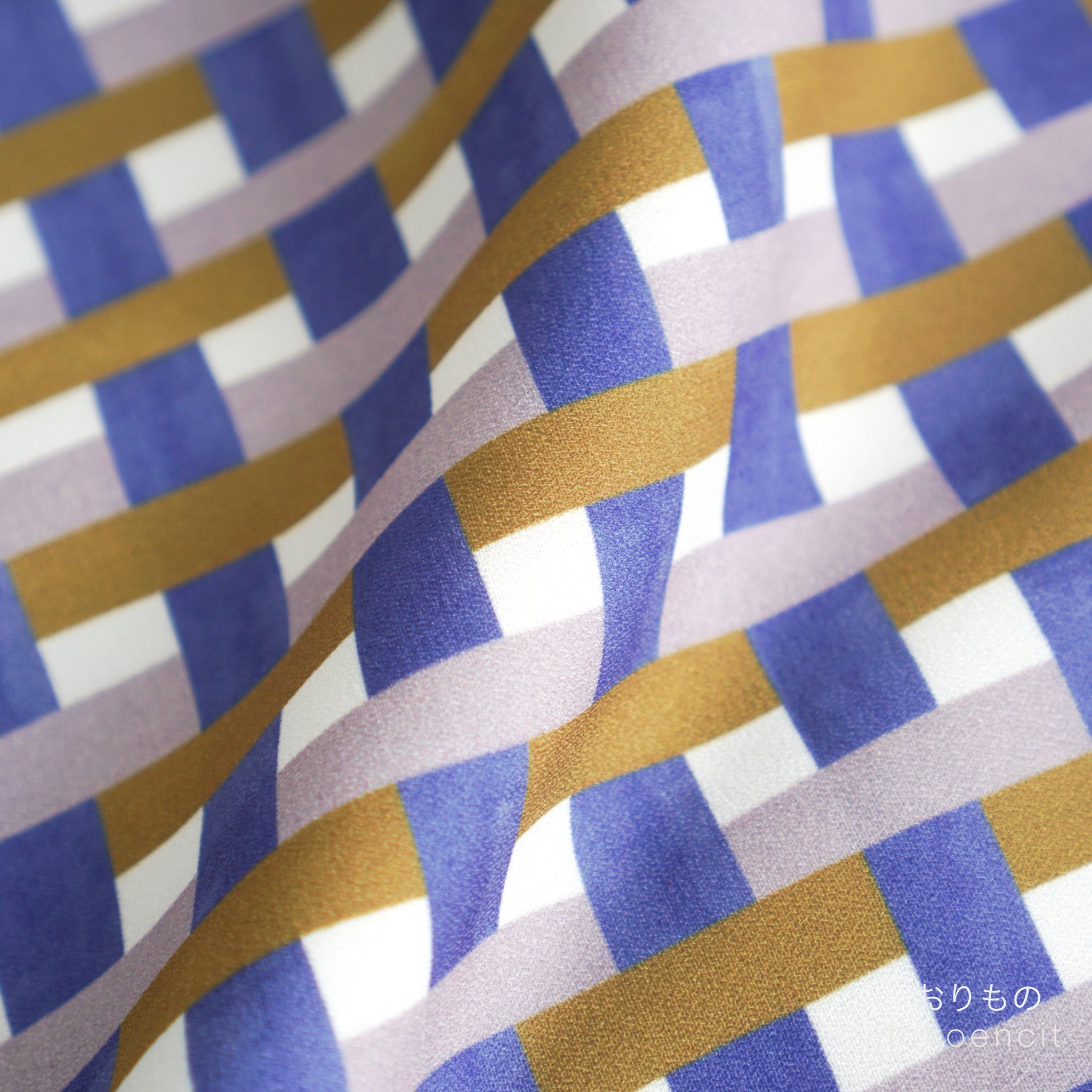 Poly Crepe | Three color Check R1