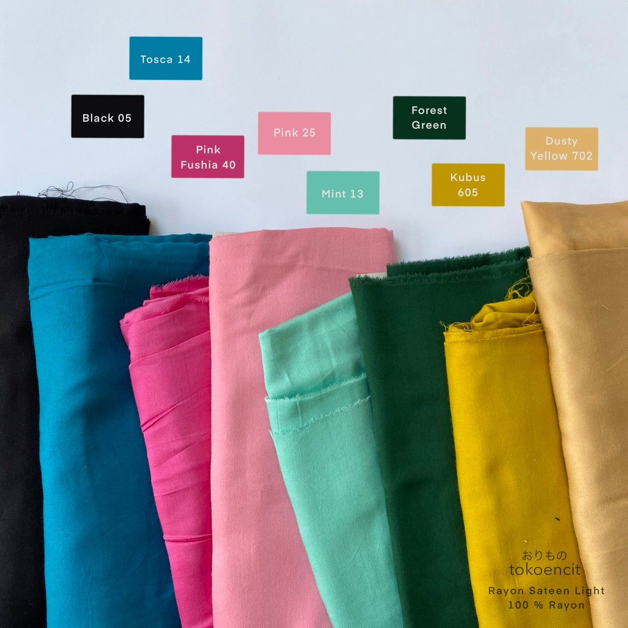Rayon Sateen Light | Solid
