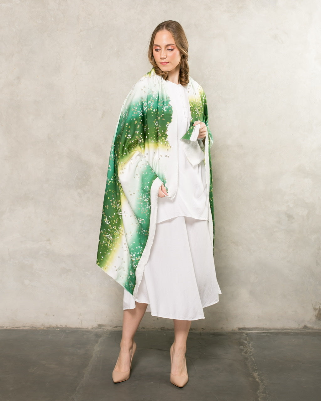 Rayon Broken Sateen | Bunga Gradasi (Japan Flower)