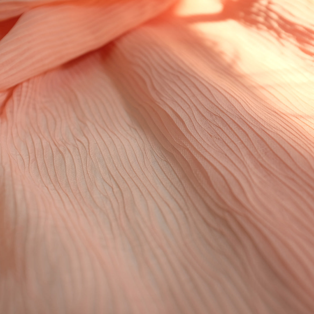 Chiffon Silk | Wave Pleats