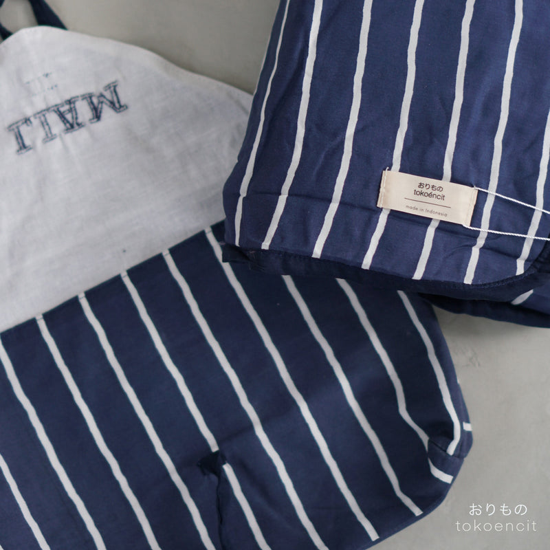Baby Blanket | Stripe Navy