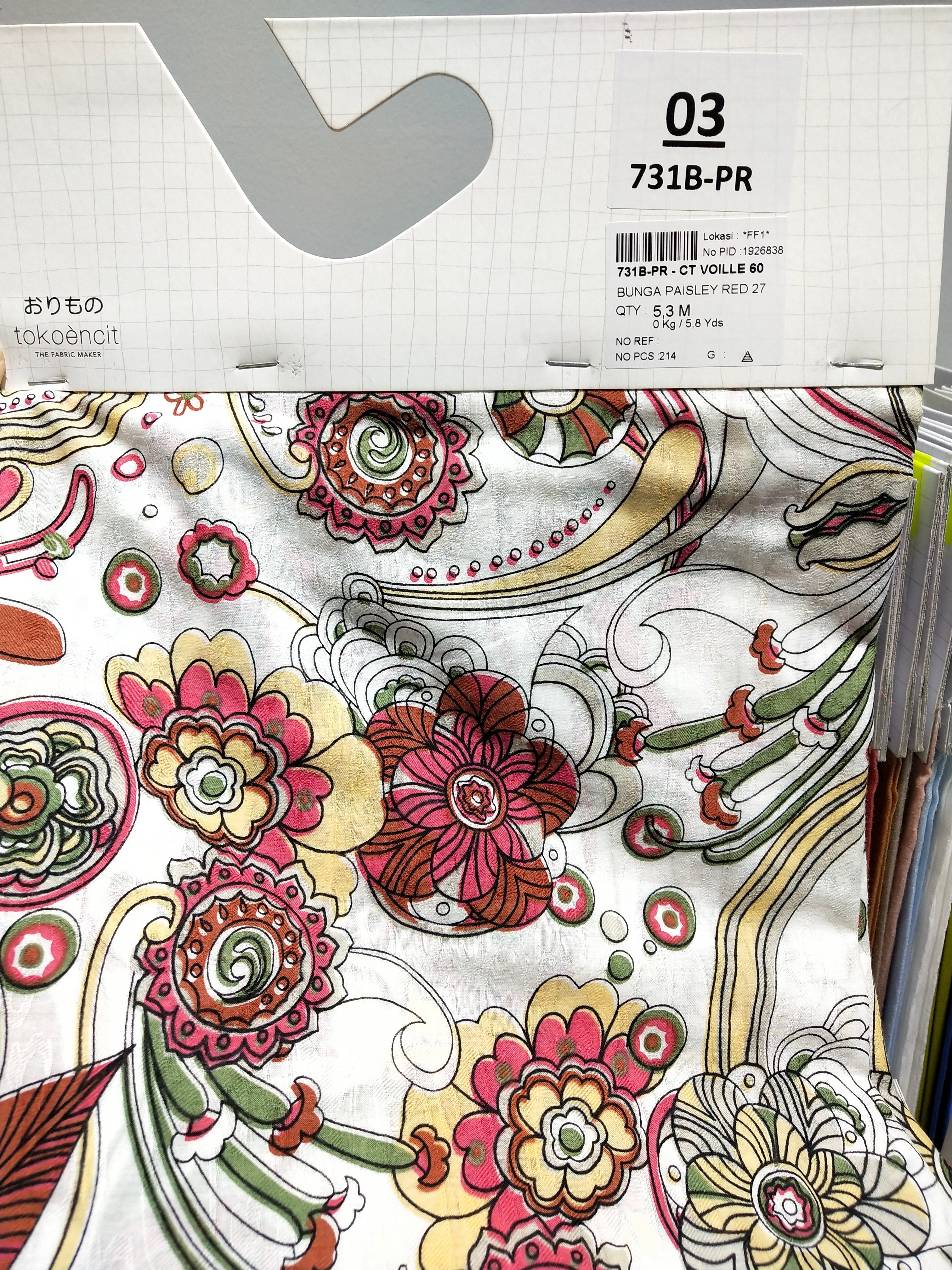 Cotton Voille 60 | Bunga Paisley