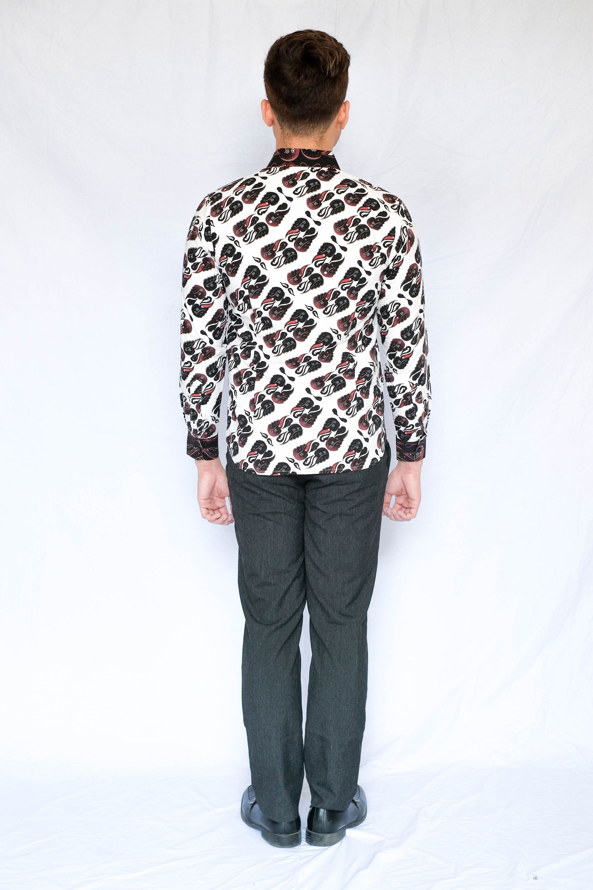 Kemeja Panjang Laki Slimfit | Batik Asmat Parang