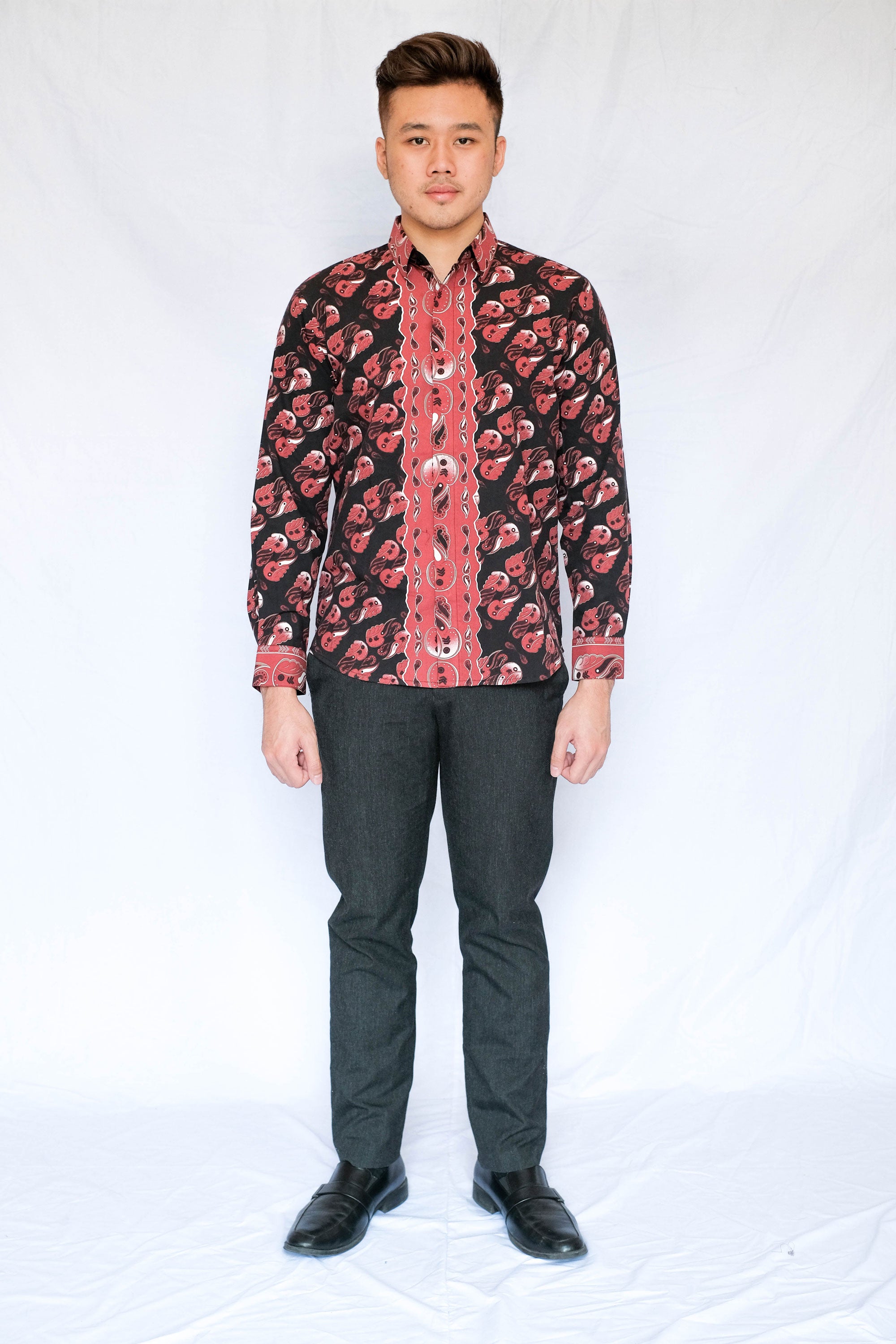 Kemeja Panjang Laki Slimfit | Batik Asmat Parang