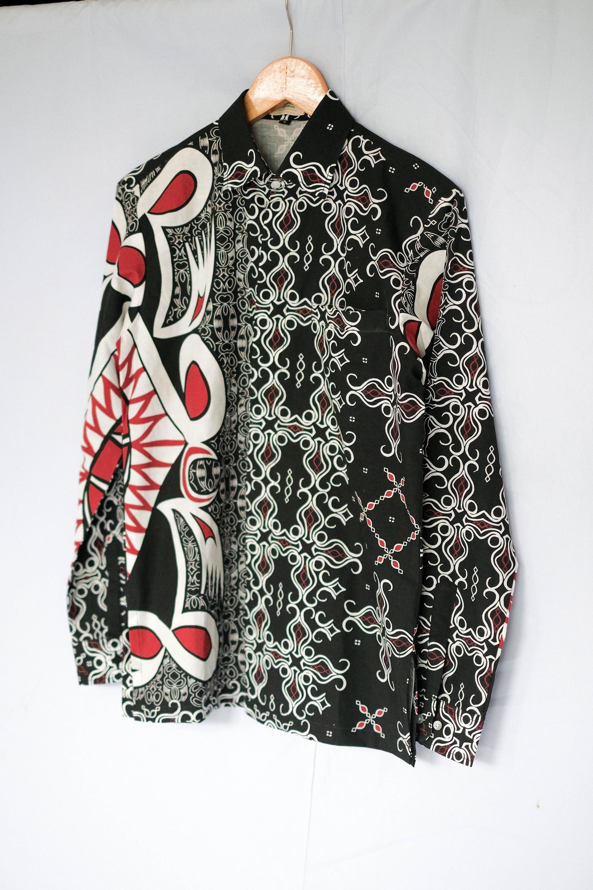 Kemeja Panjang Laki Slimfit | Batik Asmat Besar