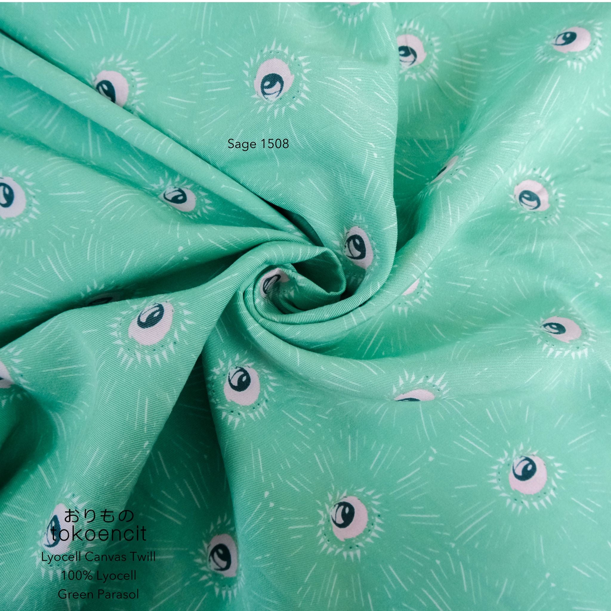 Lyocell Canvas Twill | Green Parasol