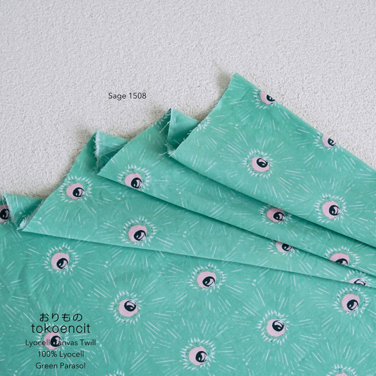Lyocell Canvas Twill | Green Parasol