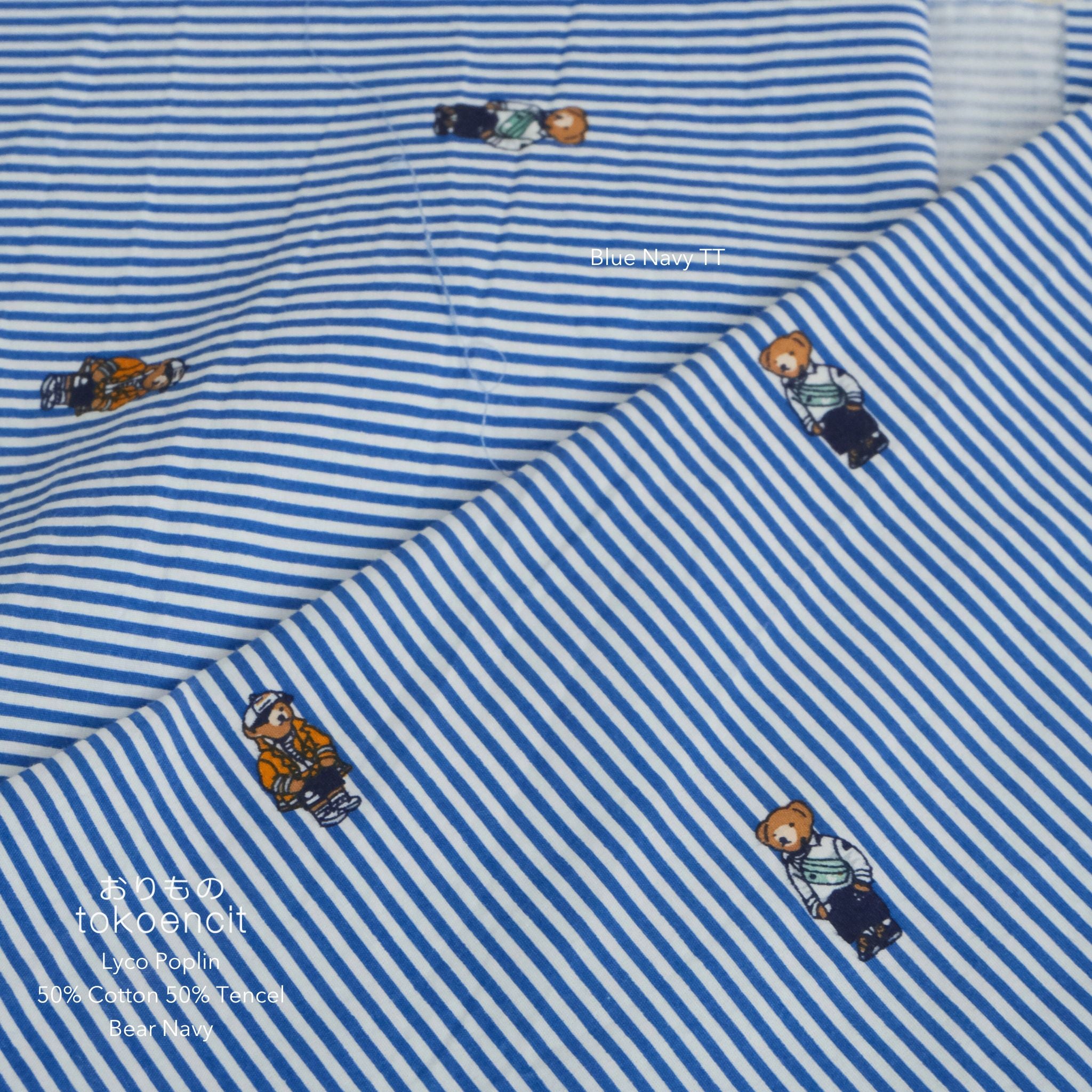Lyco Poplin | Bear Navy