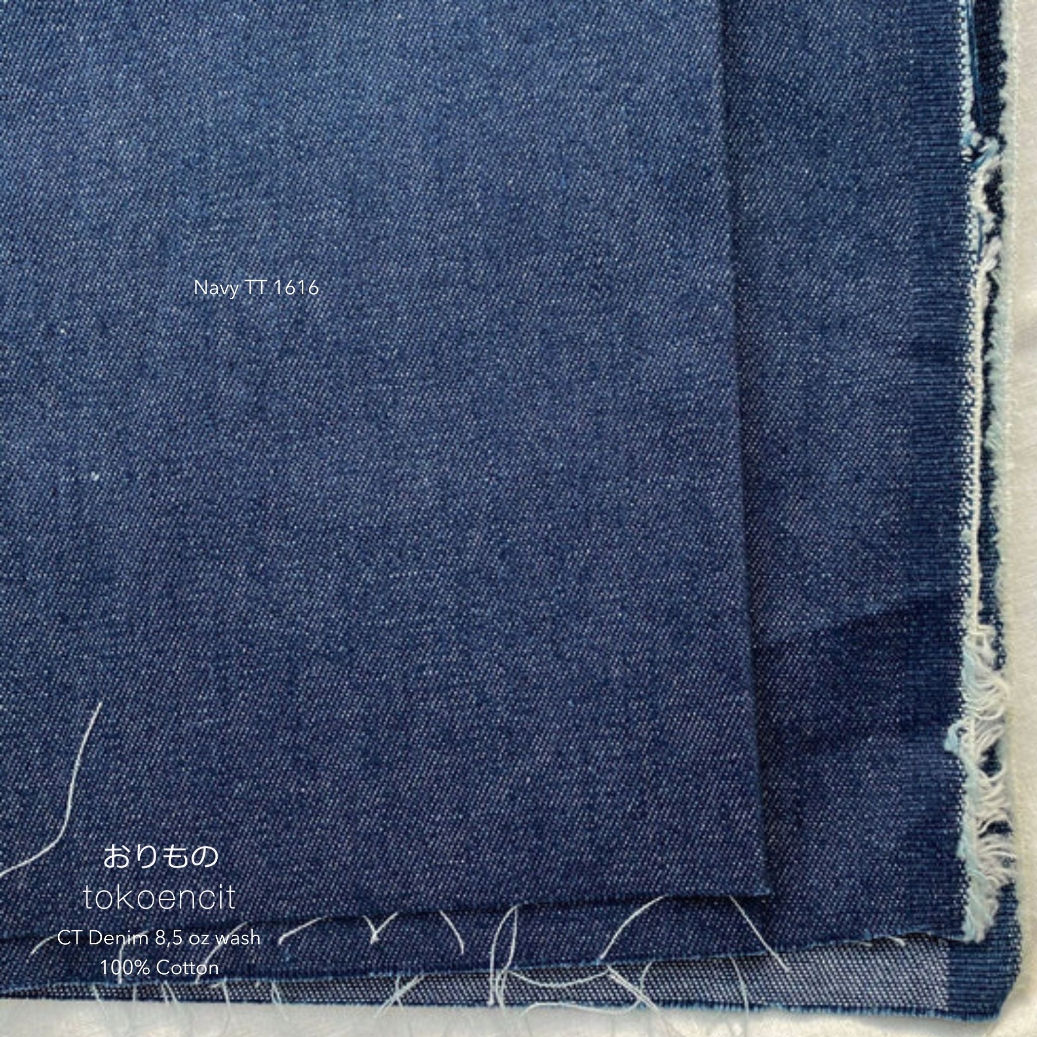 Cotton Denim 8.5oz Wash | Solid