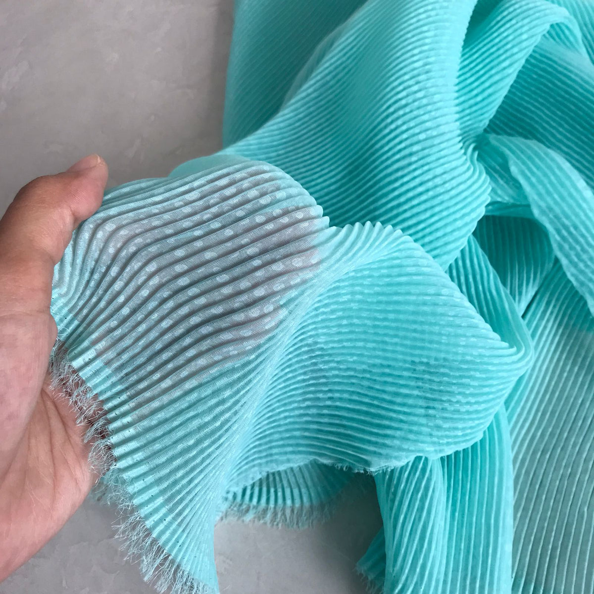 Chiffon Silk | Pleat Lidi Gel. Dot