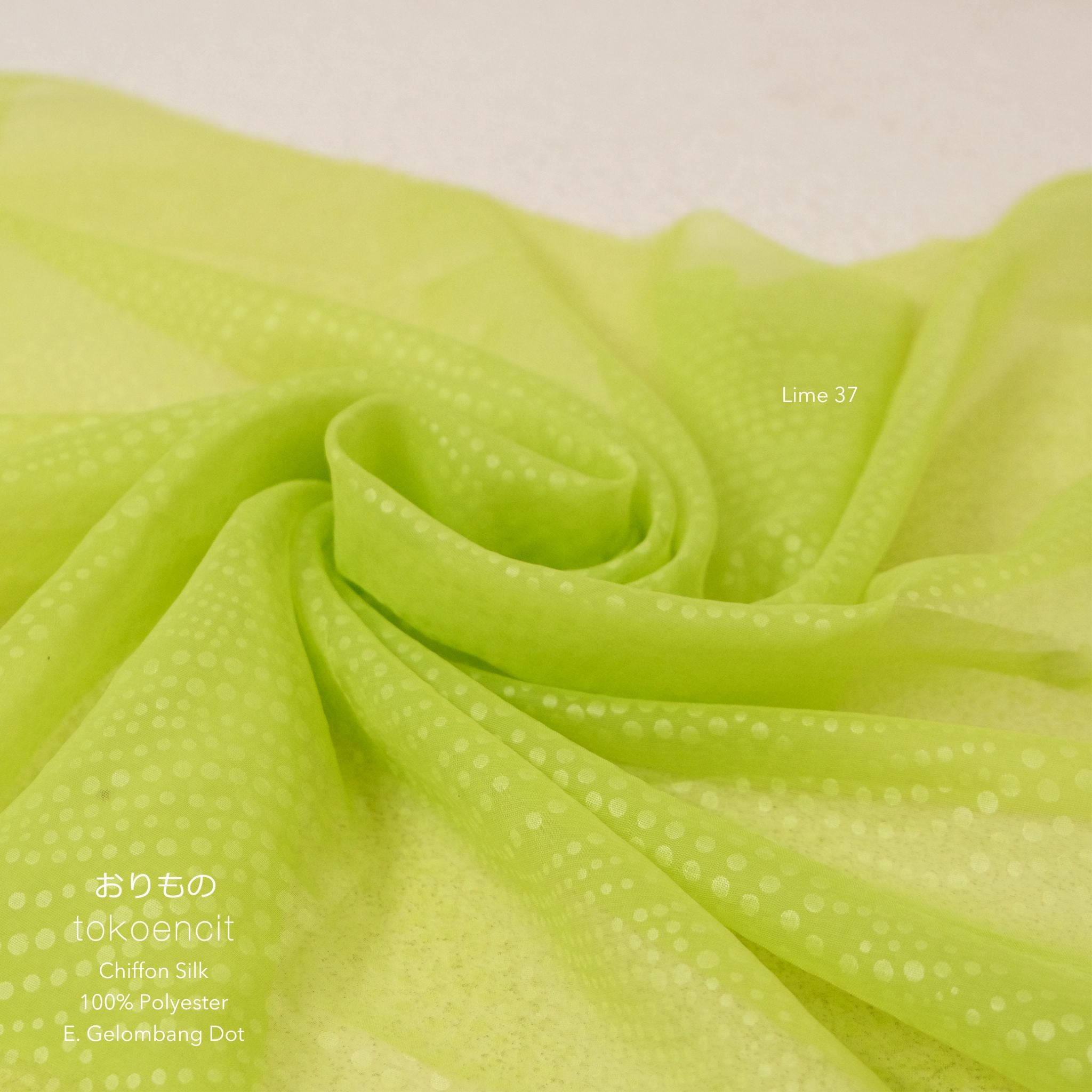 Chiffon Silk | E. Gelombang Dot