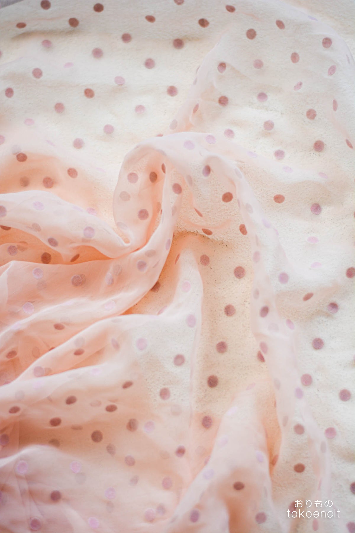 Chiffon Silk | Flocking Dot 0.8cm