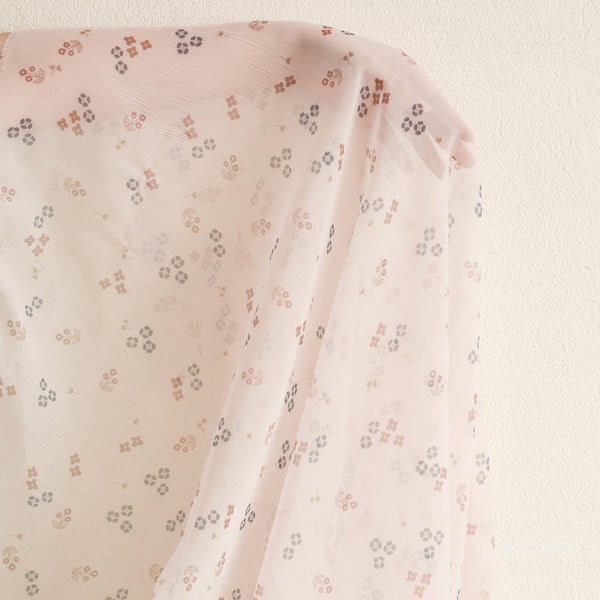 Chiffon Silk | Japan Flower - Pink
