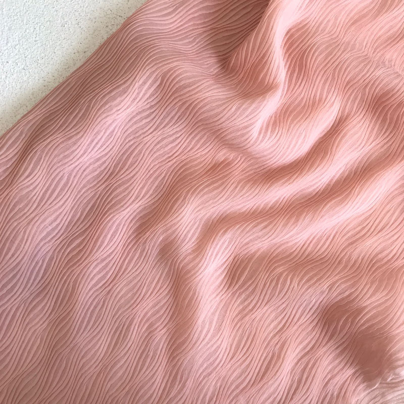 Chiffon Silk | Wave Pleats