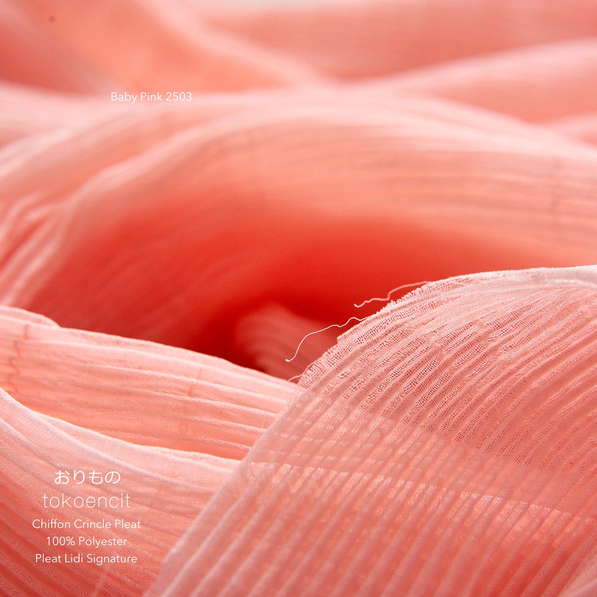 Chiffon Crincle Pleat | Pleat Lidi Signature