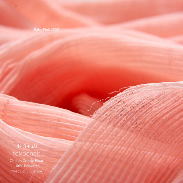 Chiffon Crincle Pleat | Pleat Lidi Signature