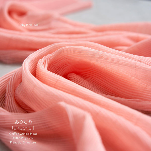 Chiffon Crincle Pleat | Pleat Lidi Signature