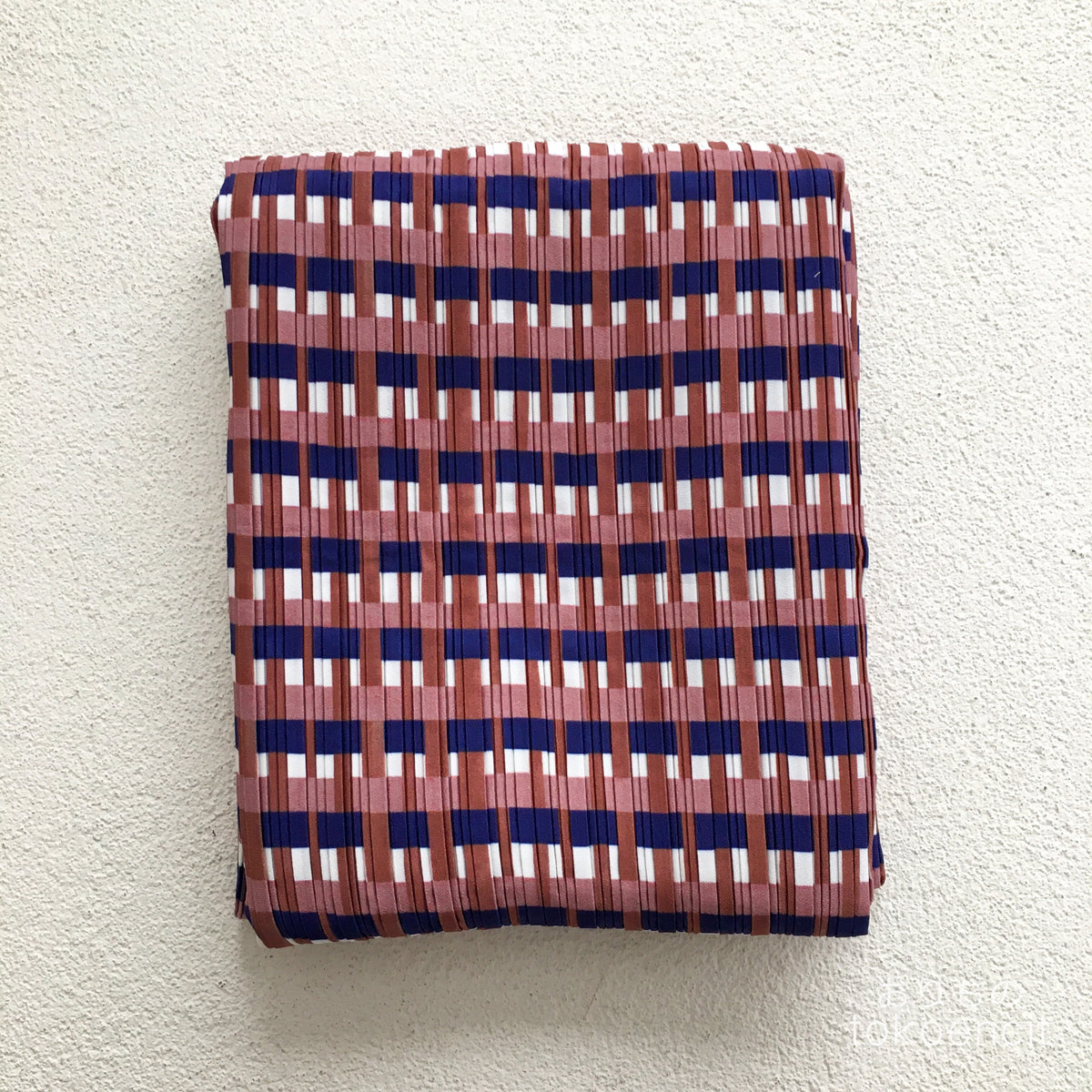 Poly Crepe | PL Mini Double Box Side - Three color Check R1