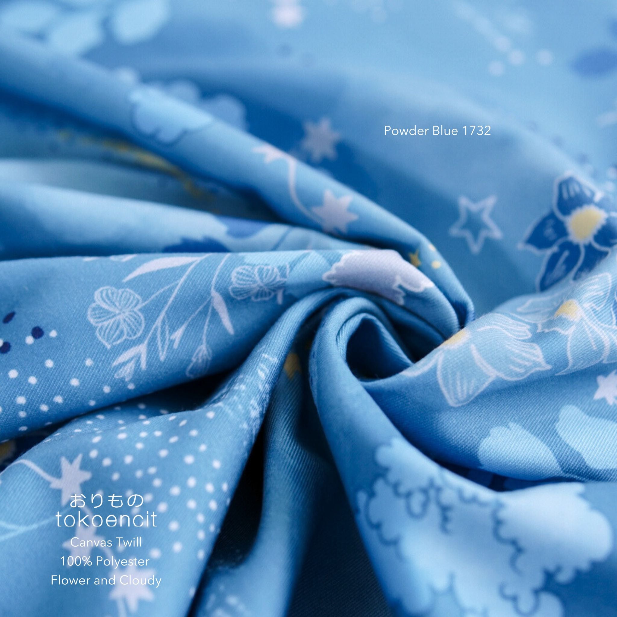 Canvas Twill / PE Twill 20 | Flower and Cloudy