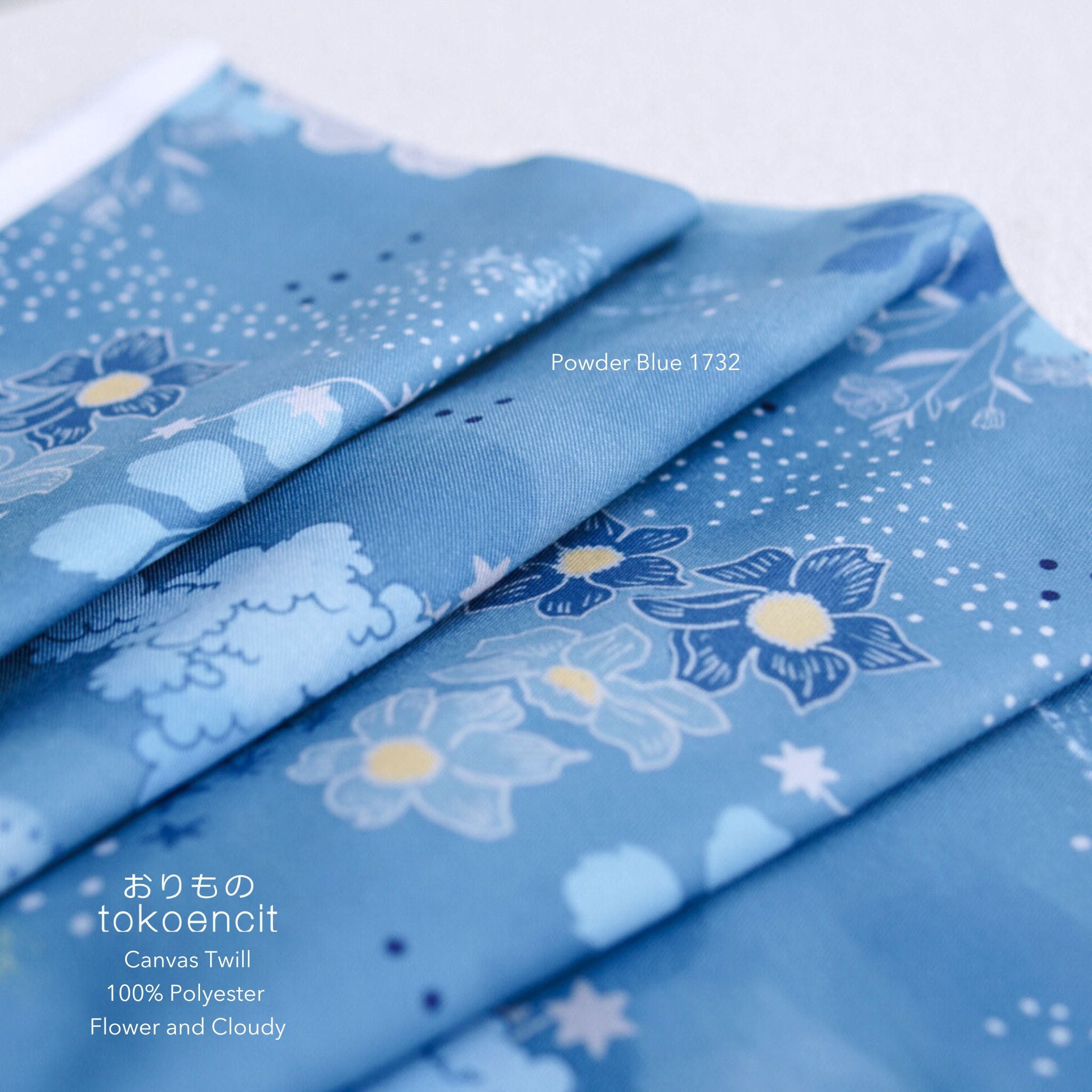 Canvas Twill / PE Twill 20 | Flower and Cloudy