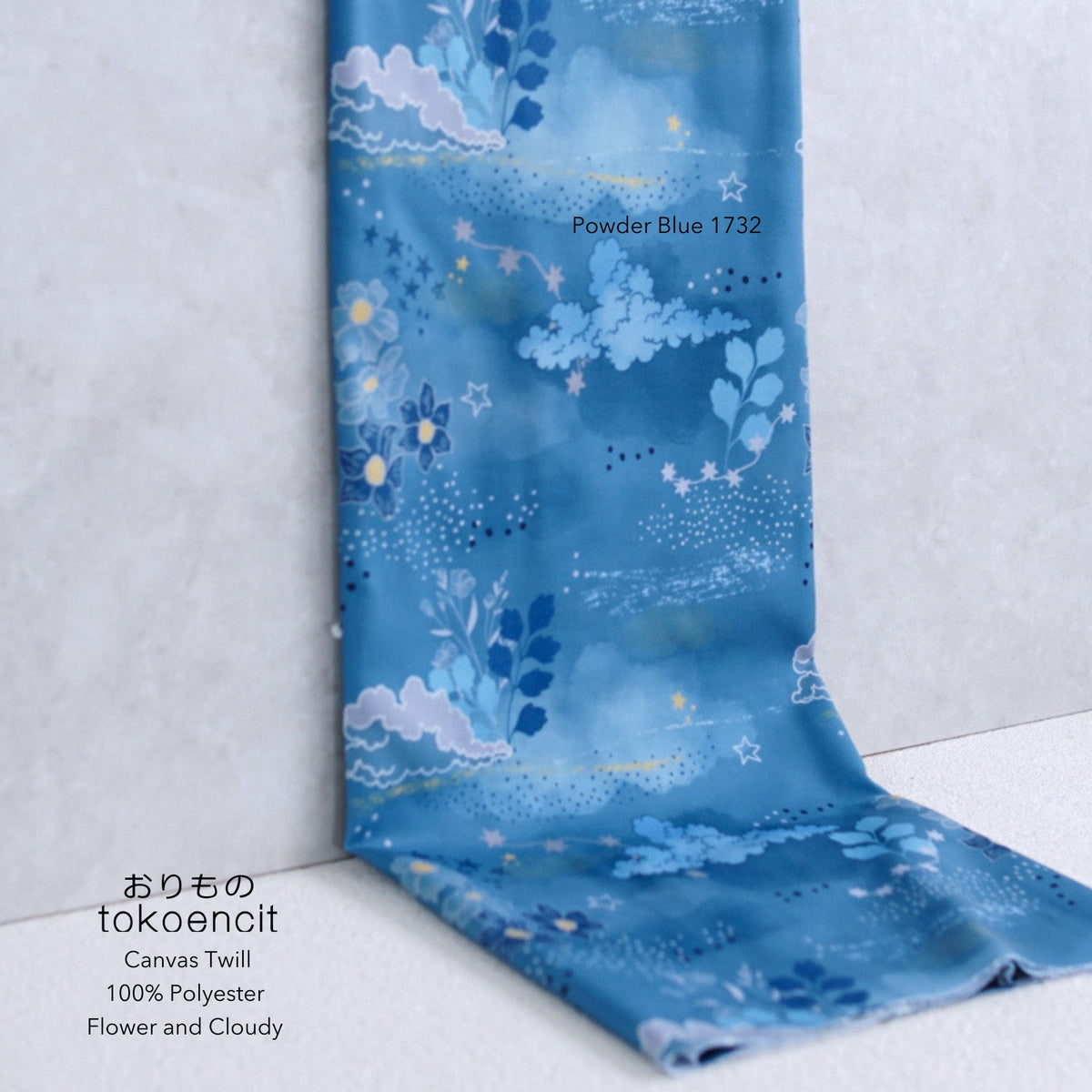 Canvas Twill / PE Twill 20 | Flower and Cloudy