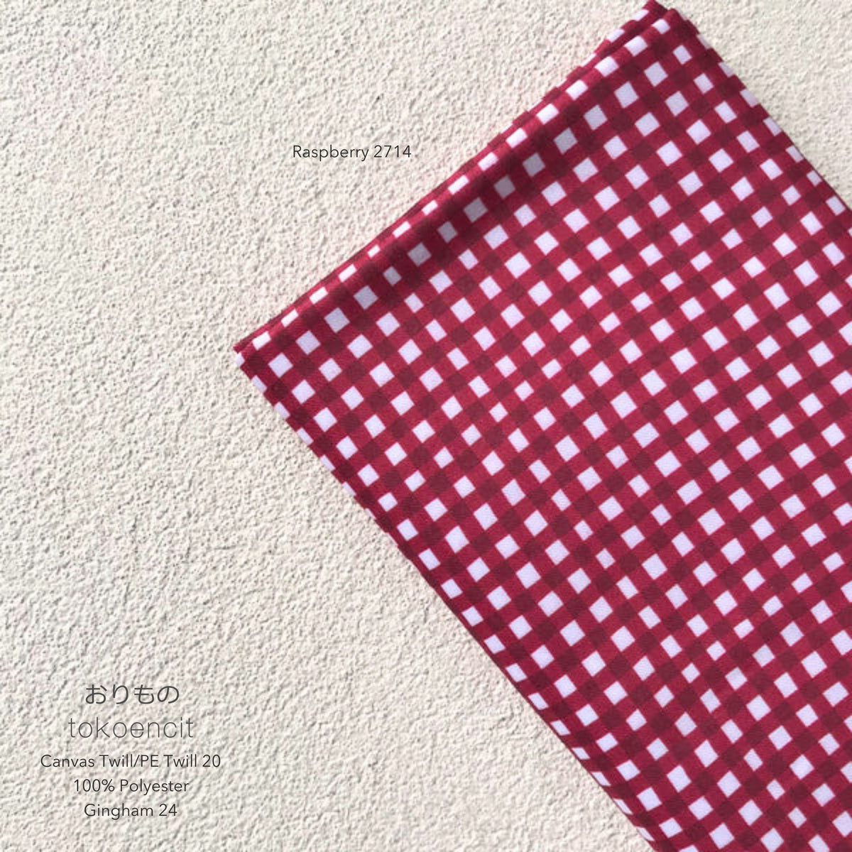 Poly Gabardine Twill | Gingham 24