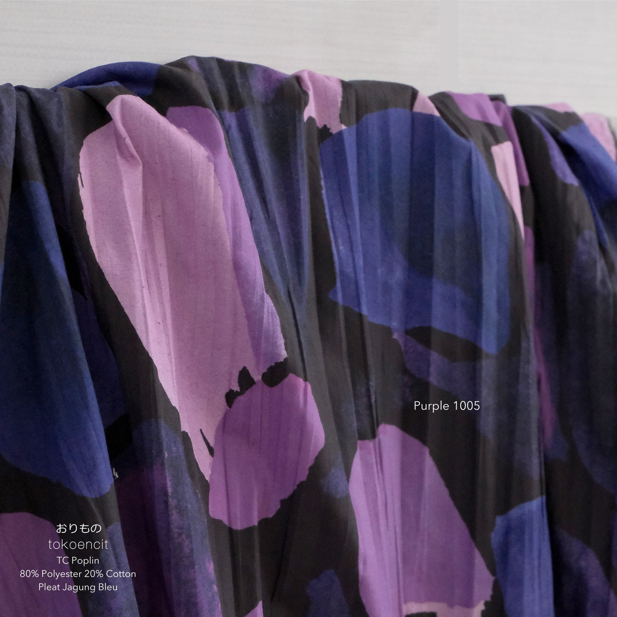 TC Poplin | Pleat Jagung Bleu