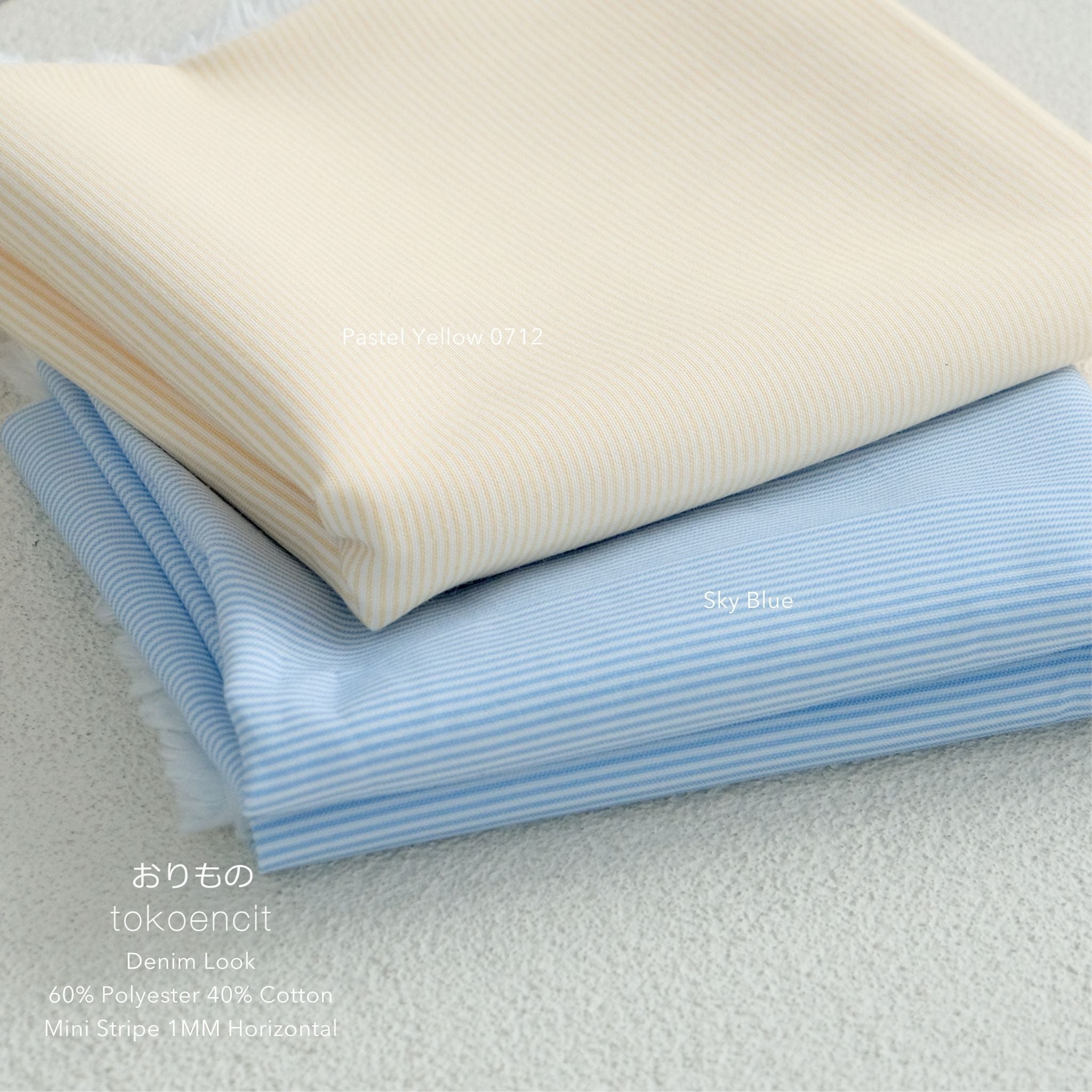 Denim Look | Mini Stripe 1 MM (Horizontal)