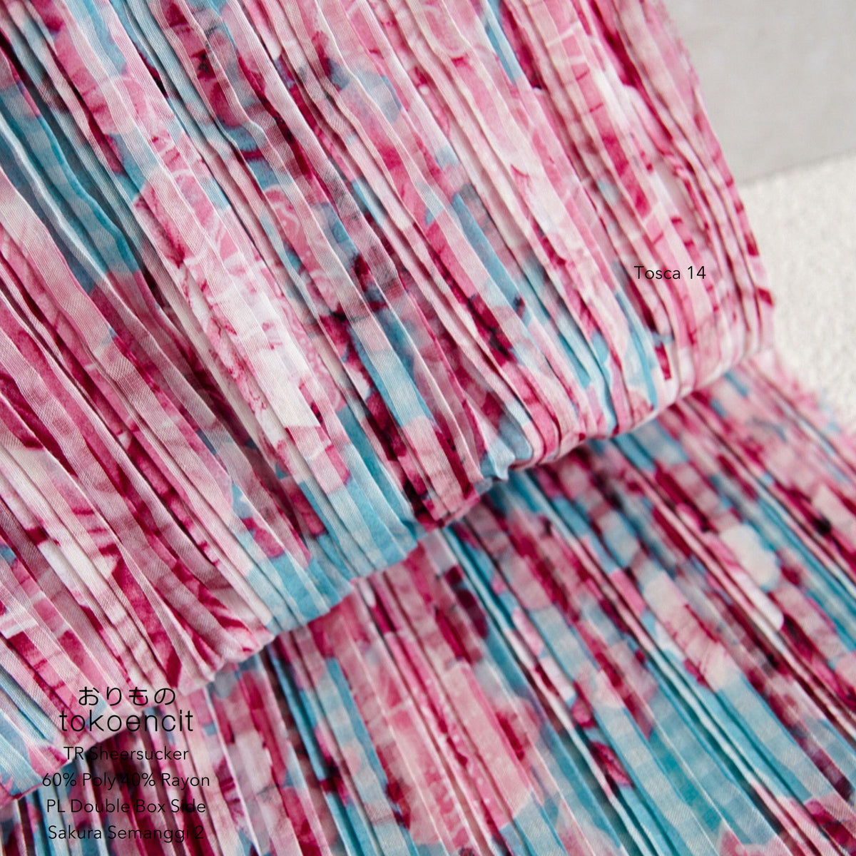 TR Sheersucker | Pleat Double Box Side Sakura Semanggi 2