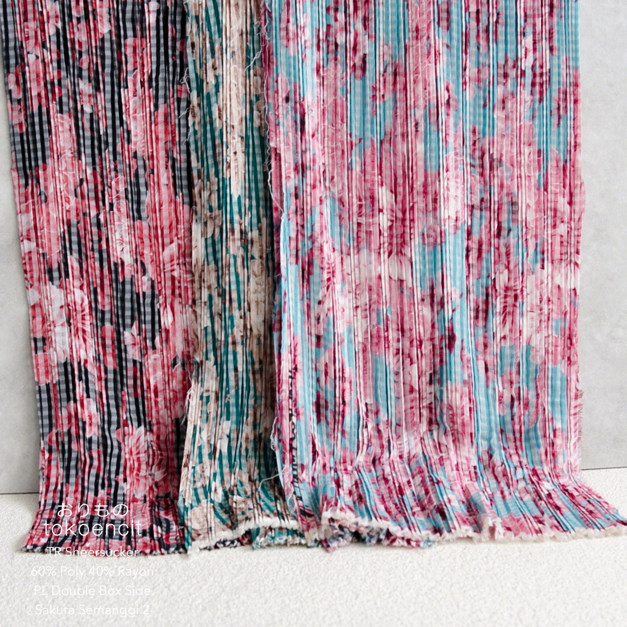 TR Sheersucker | Pleat Double Box Side Sakura Semanggi 2