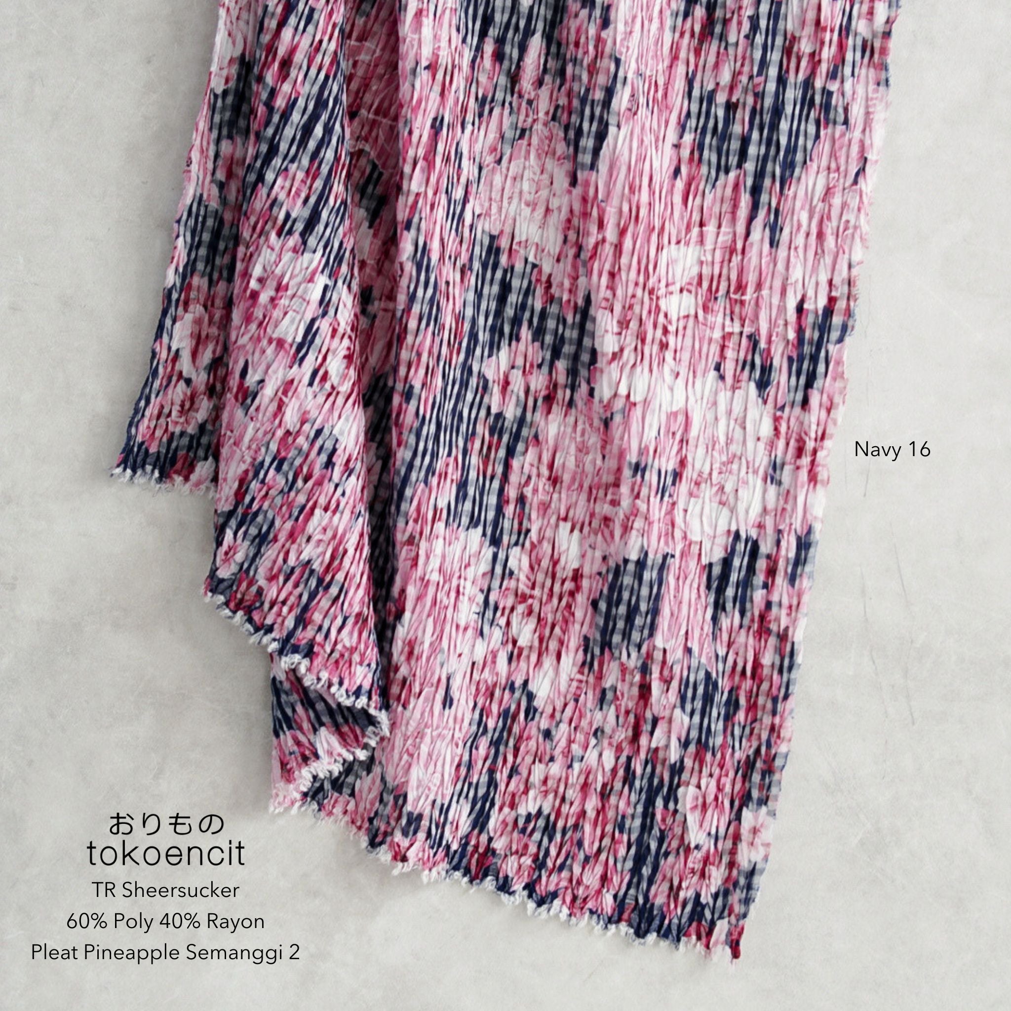 TR Sheersucker | Sakura Semanggi - Pleat Pineapple