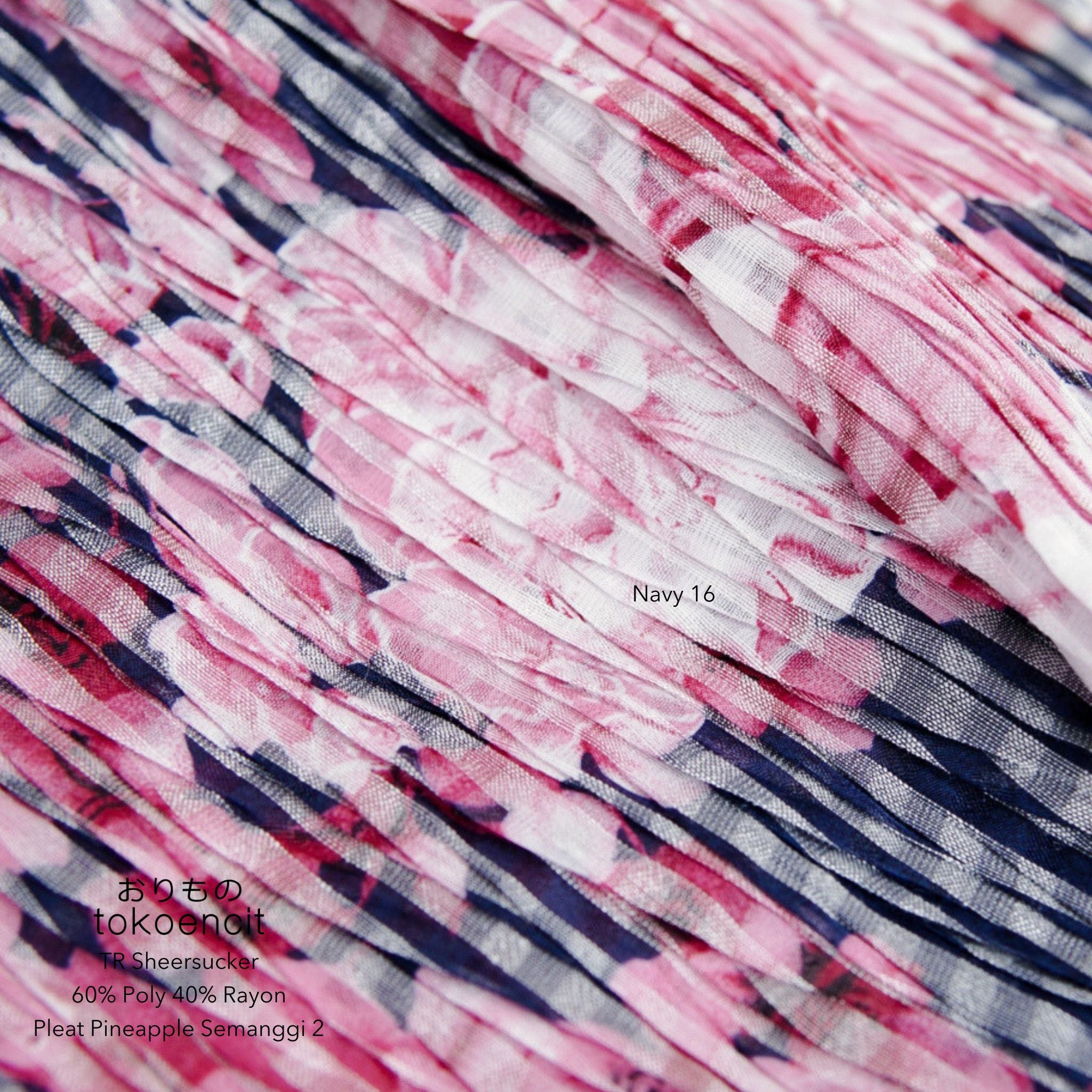 TR Sheersucker | Sakura Semanggi - Pleat Pineapple