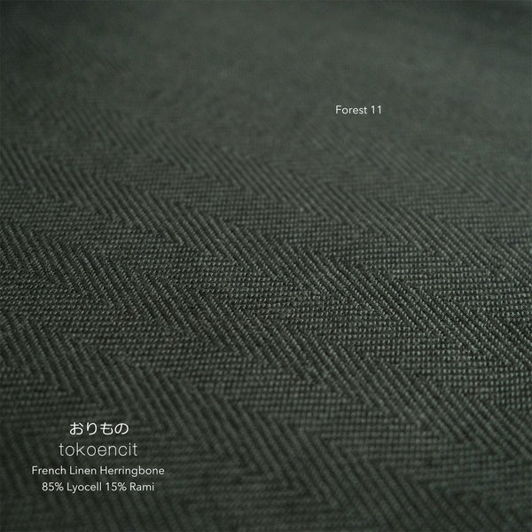 French Linen Herringbone | Solid