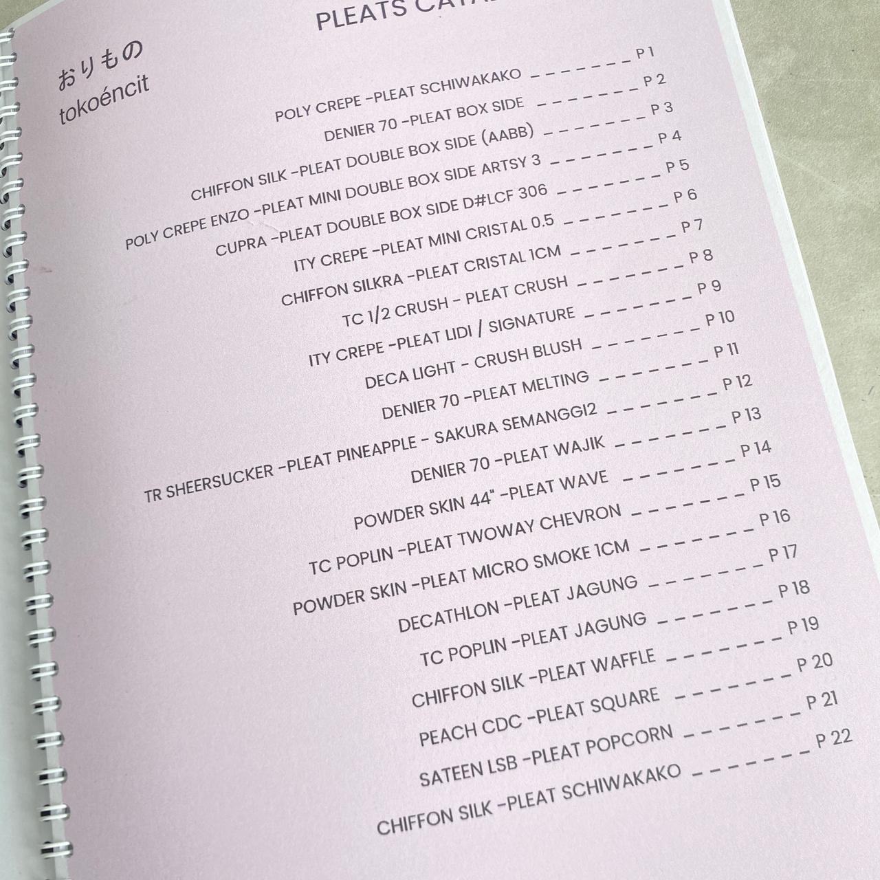Fabric Catalogue vol 8.2 | Pleats Collection