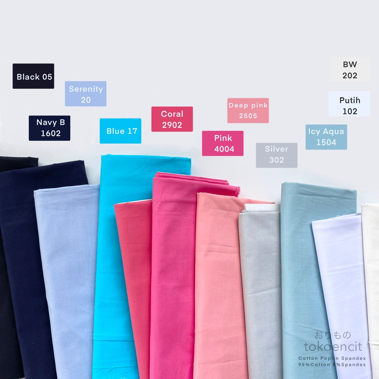 Cotton Poplin Spandex | Solid