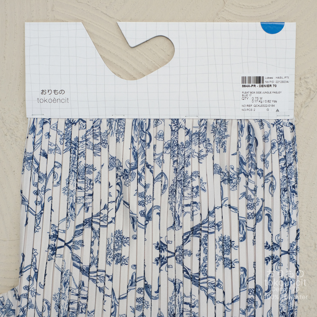 Denier Pleats | Pleat Box Side Jungle Pasley