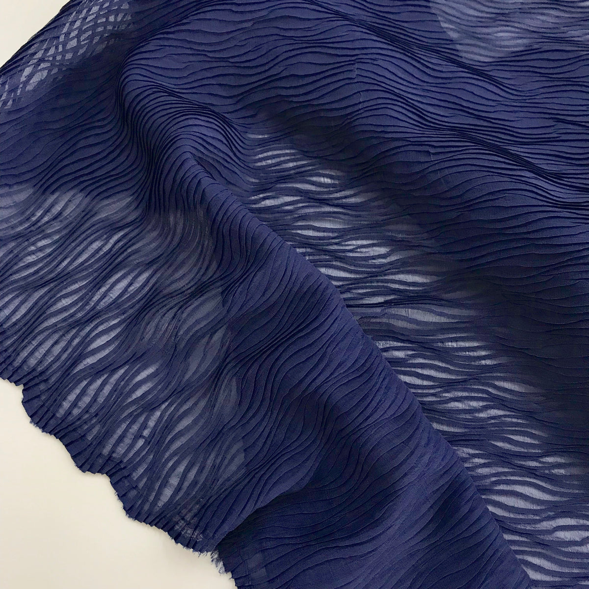 Chiffon Silk | Wave Pleats
