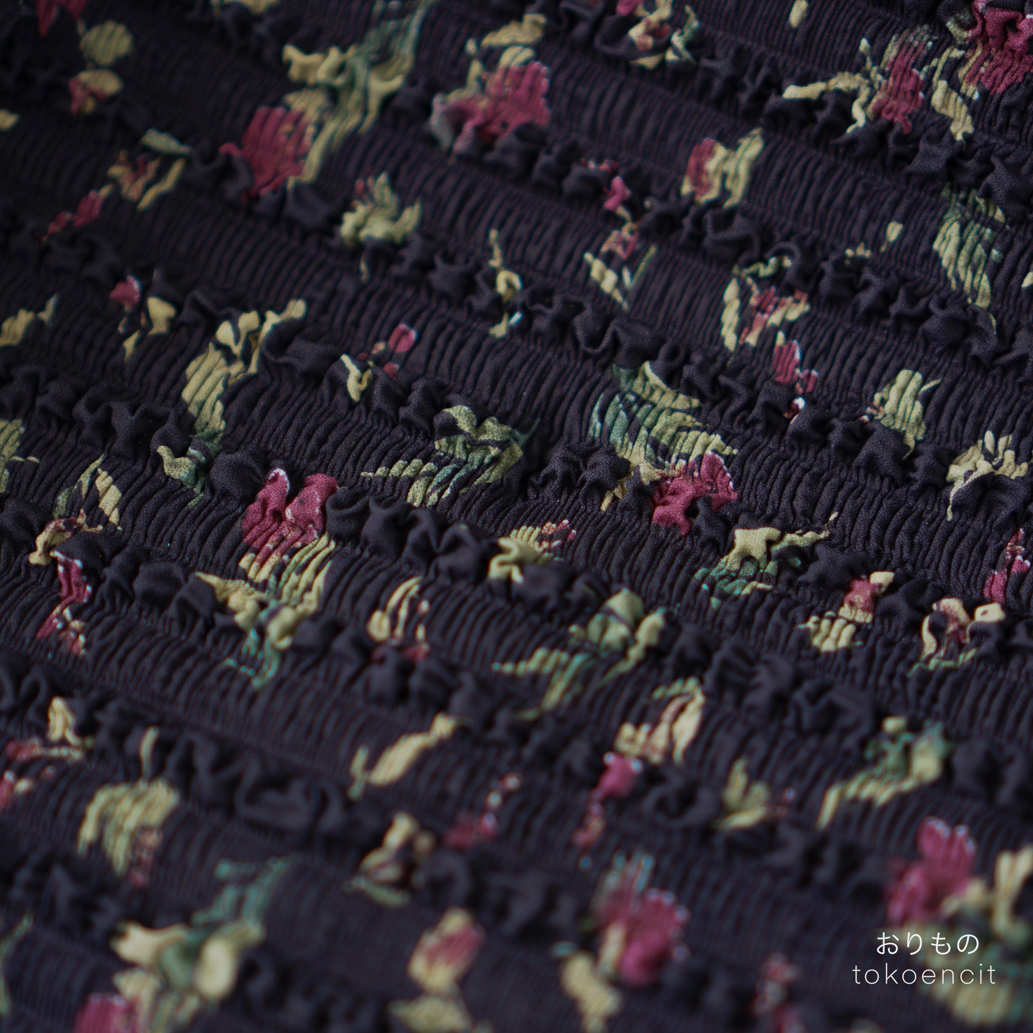 Poly Crepe | Bunga Water Effect Popcorn Pleat